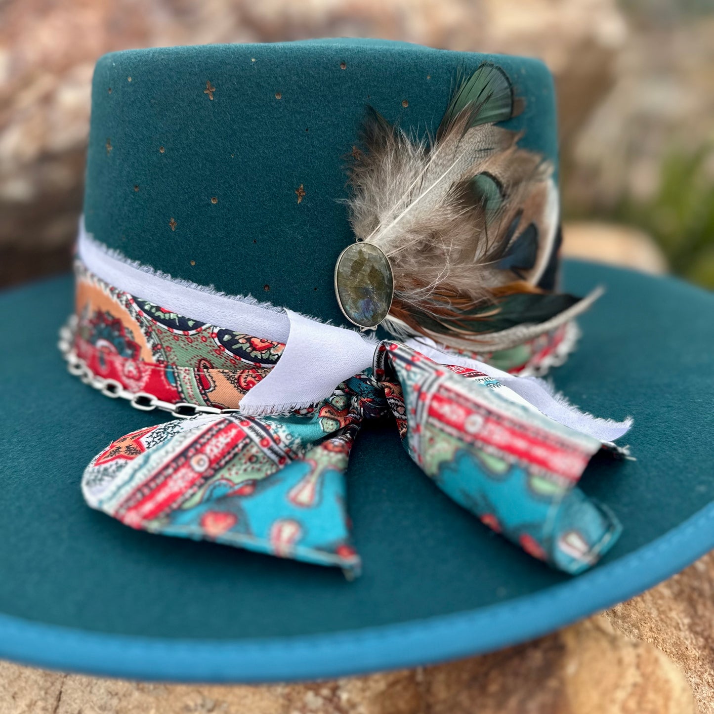 Written in the Stars Labradorite Teal hat