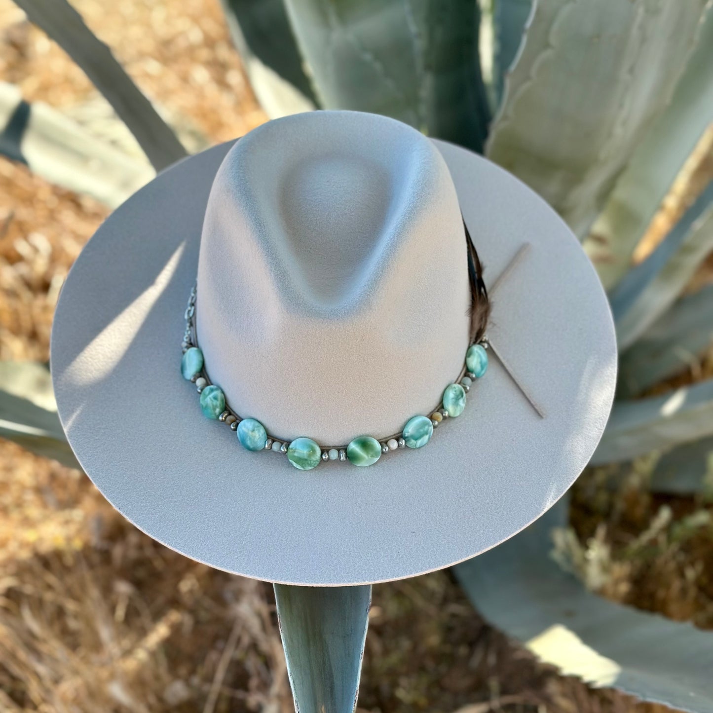 Green Angeline Desert Glow Hat Band
