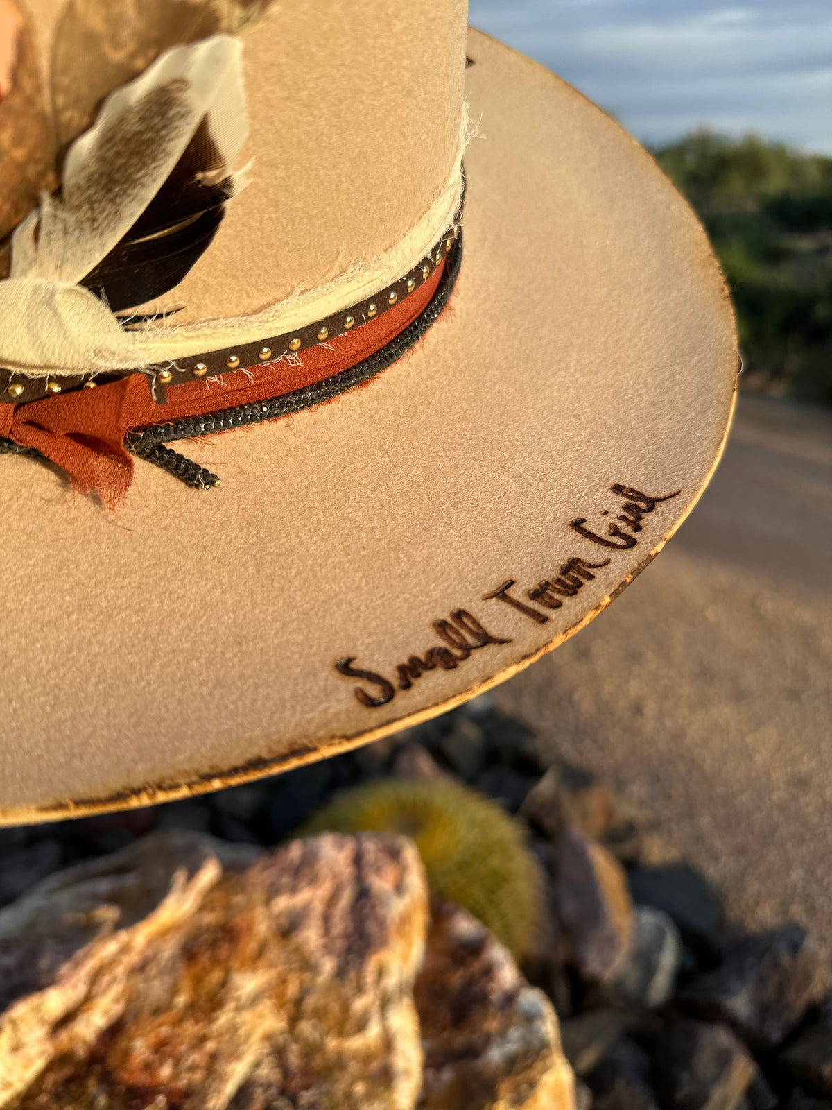 Custom Gigi Pip “Small Town Girl” Western Hat 57cm Adjustable