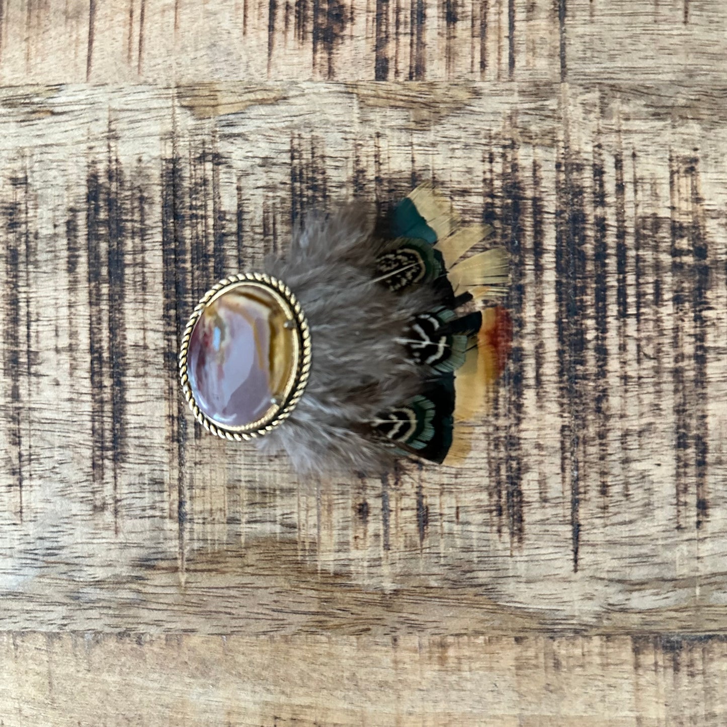 Vintage Agate Hat Pin