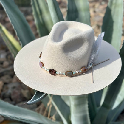 Fire Agate Hat Band
