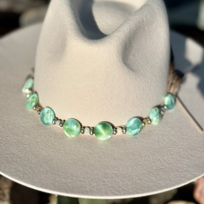 Green Angeline Desert Glow Hat Band