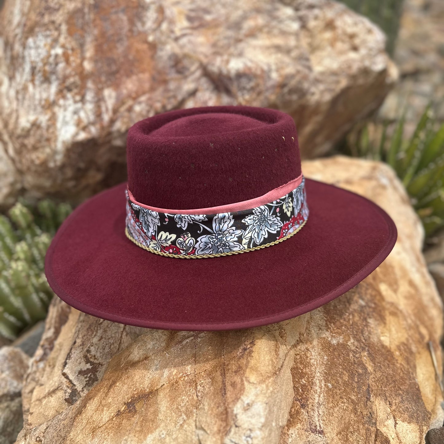 Written in the Stars Vintage Brooch Hat