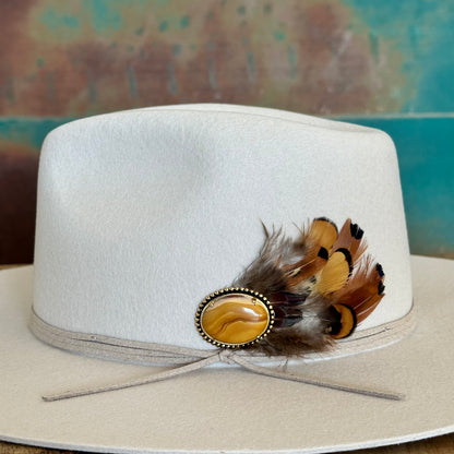 Vintage Agate Hat Pin