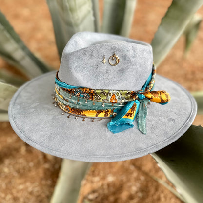 Light Blue Vegan Western Boho