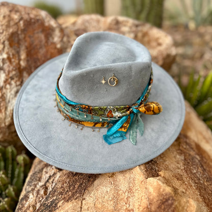 Light Blue Vegan Western Boho