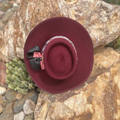 Written in the Stars Vintage Brooch Hat