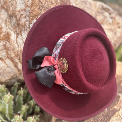 Written in the Stars Vintage Brooch Hat