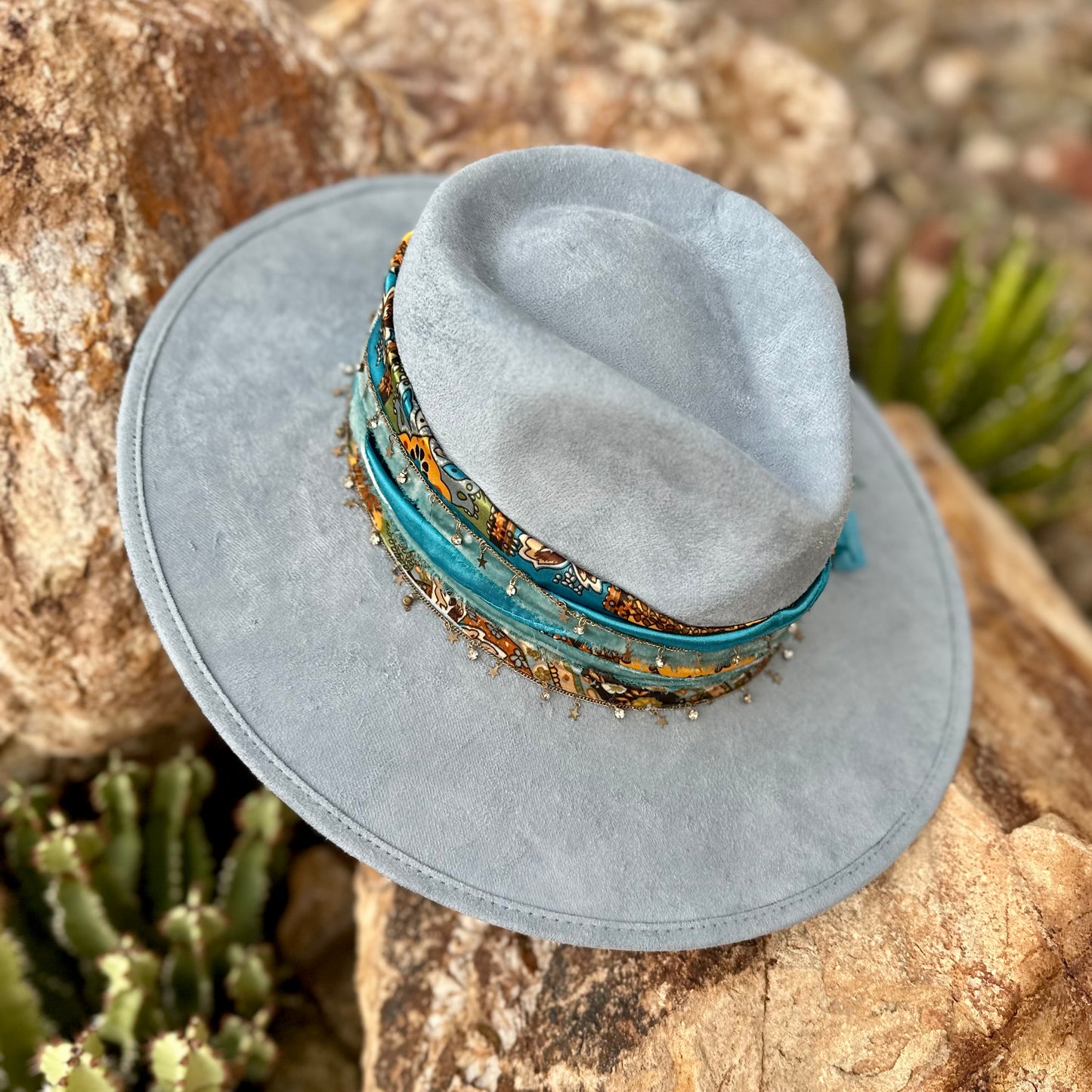 Light Blue Vegan Western Boho