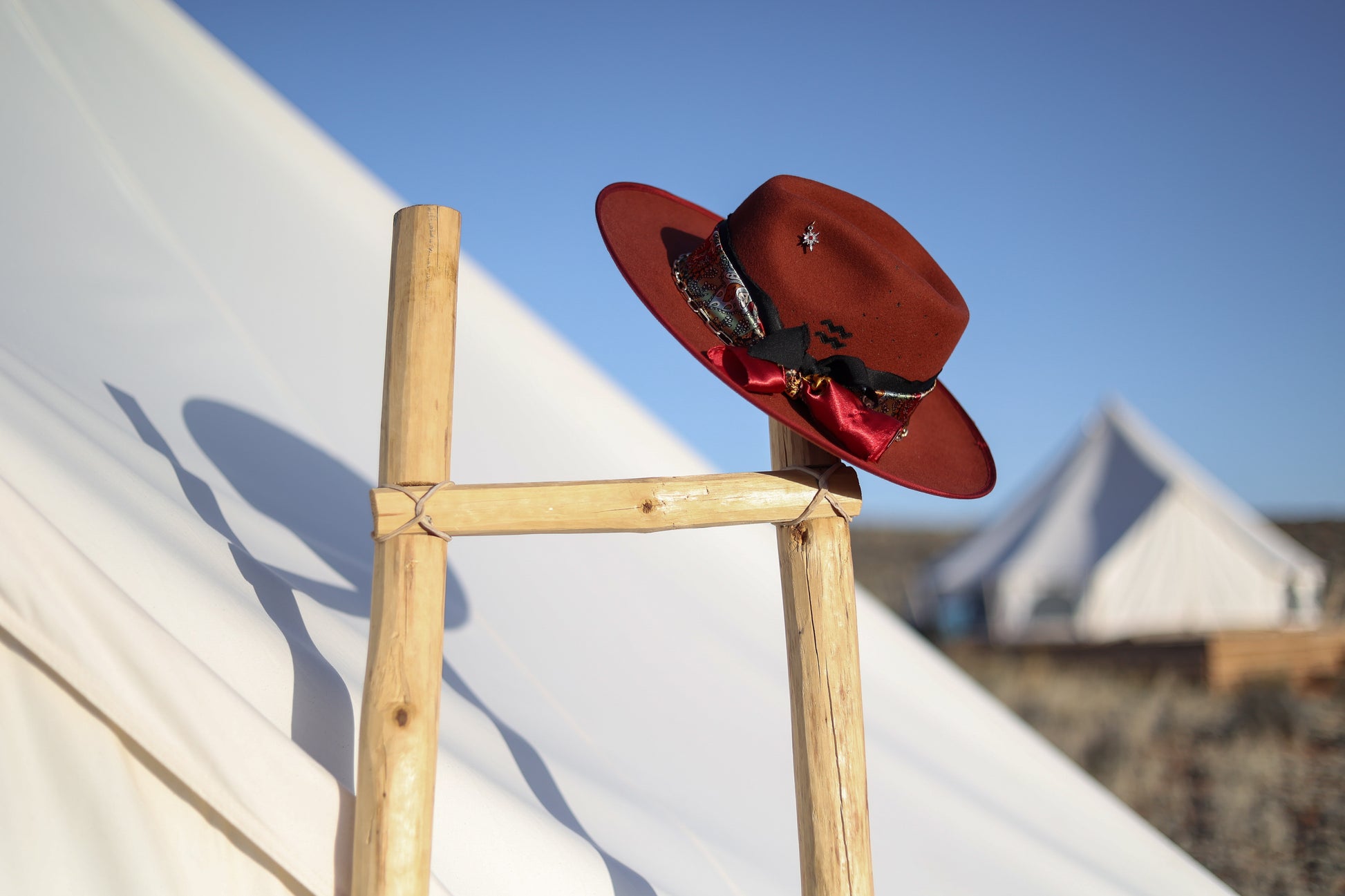 Custom Western Hat Celestial Zodiac Aquarius