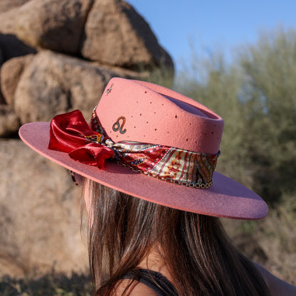 Custom Western Hat Zodiac Leo Brand