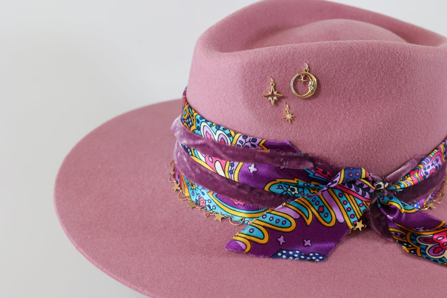 Custom western hat pink