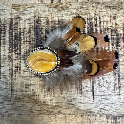 Vintage Agate Hat Pin