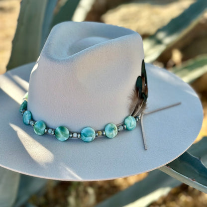 Green Angeline Desert Glow Hat Band