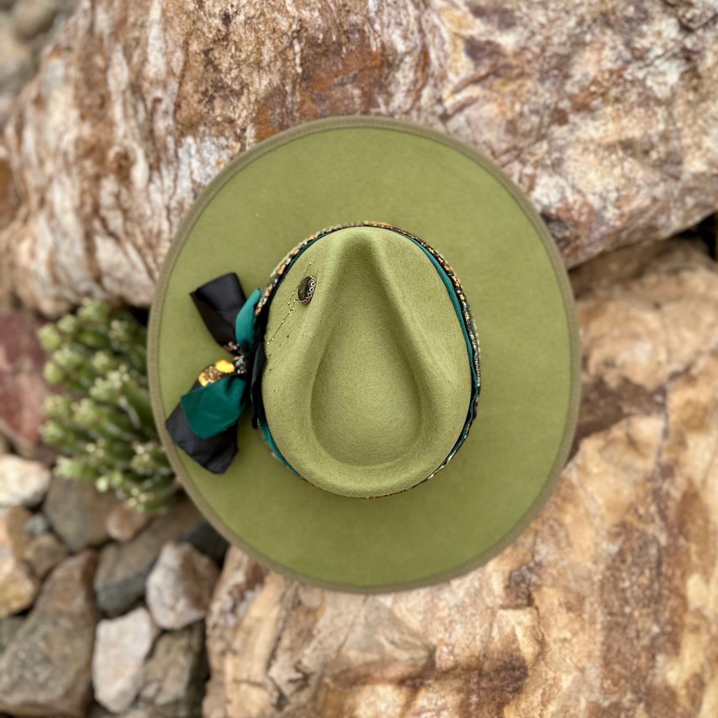 Written in the Stars Celestial Green Wool Hat
