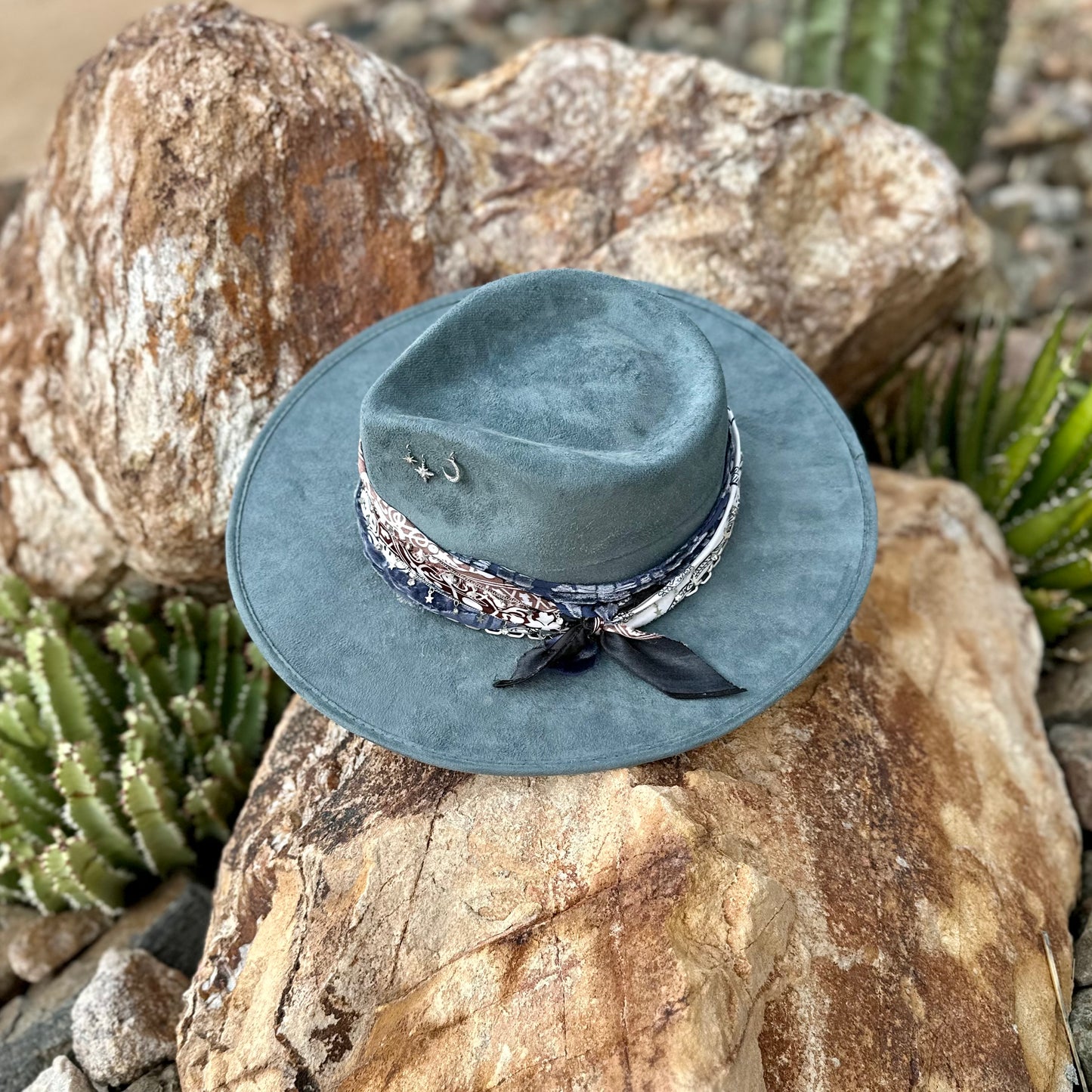 Dark Blue Vegan Western Boho