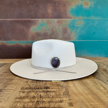 Amethyst Brooch Hat Pin