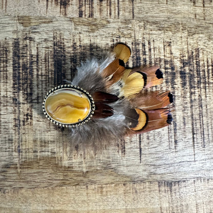 Vintage Agate Hat Pin