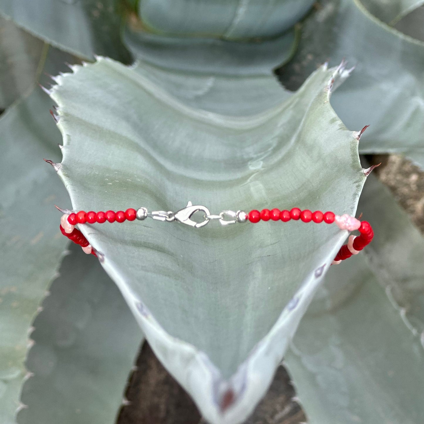 Pink Spiny Oyster Turquoise Oval Pendant in Sterling Silver