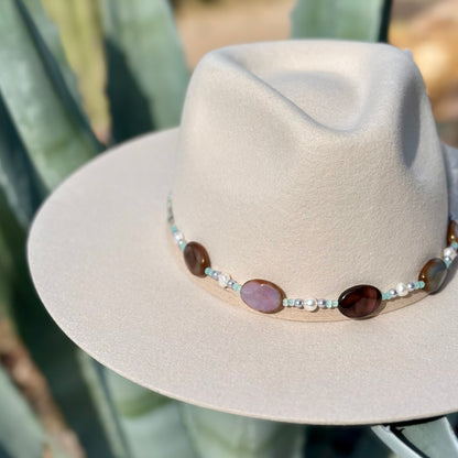 Fire Agate Hat Band