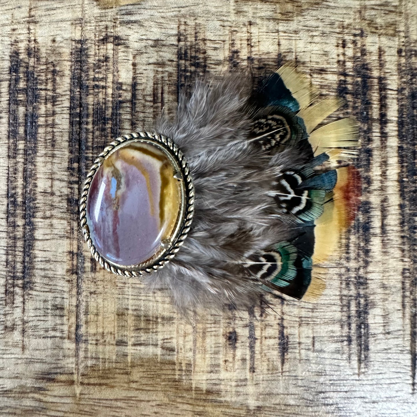 Vintage Agate Hat Pin