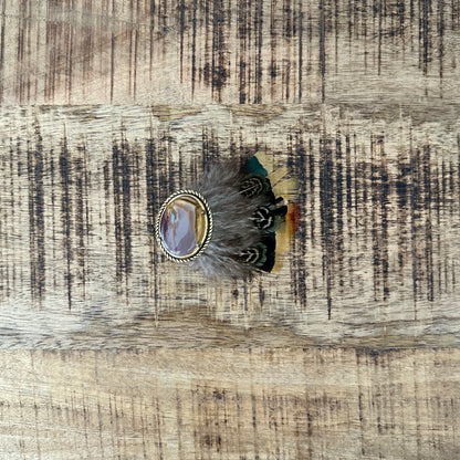 Vintage Agate Hat Pin