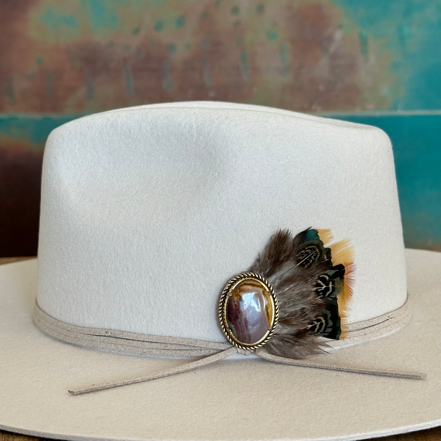 Vintage Agate Hat Pin