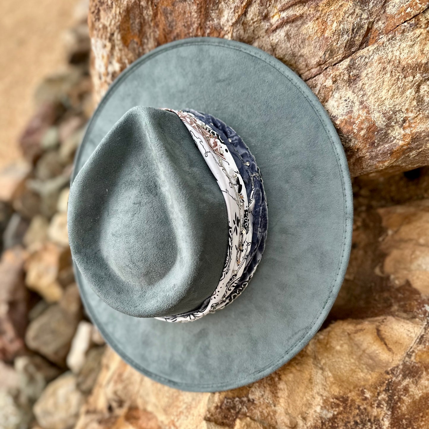 Dark Blue Vegan Western Boho