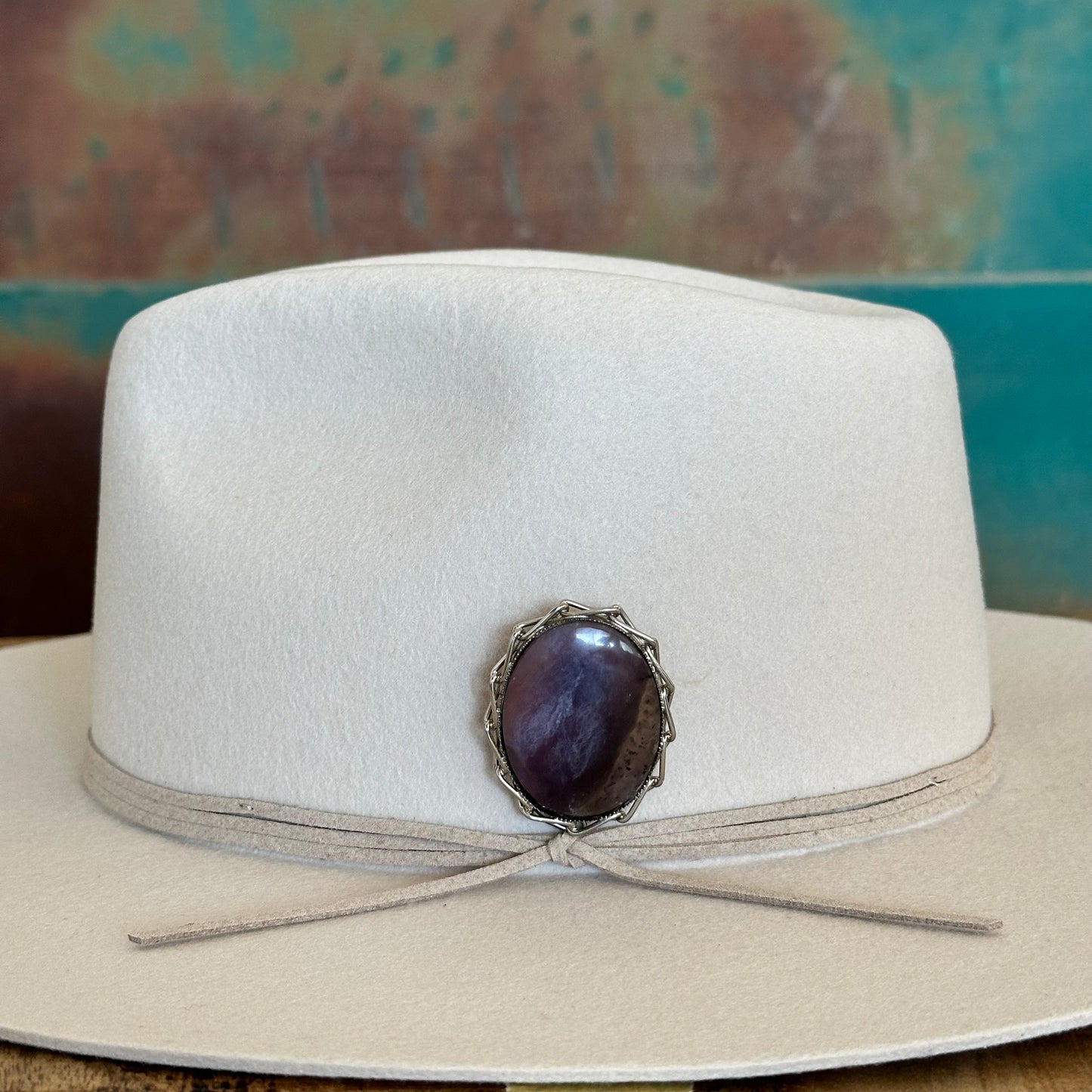 Amethyst Brooch Hat Pin