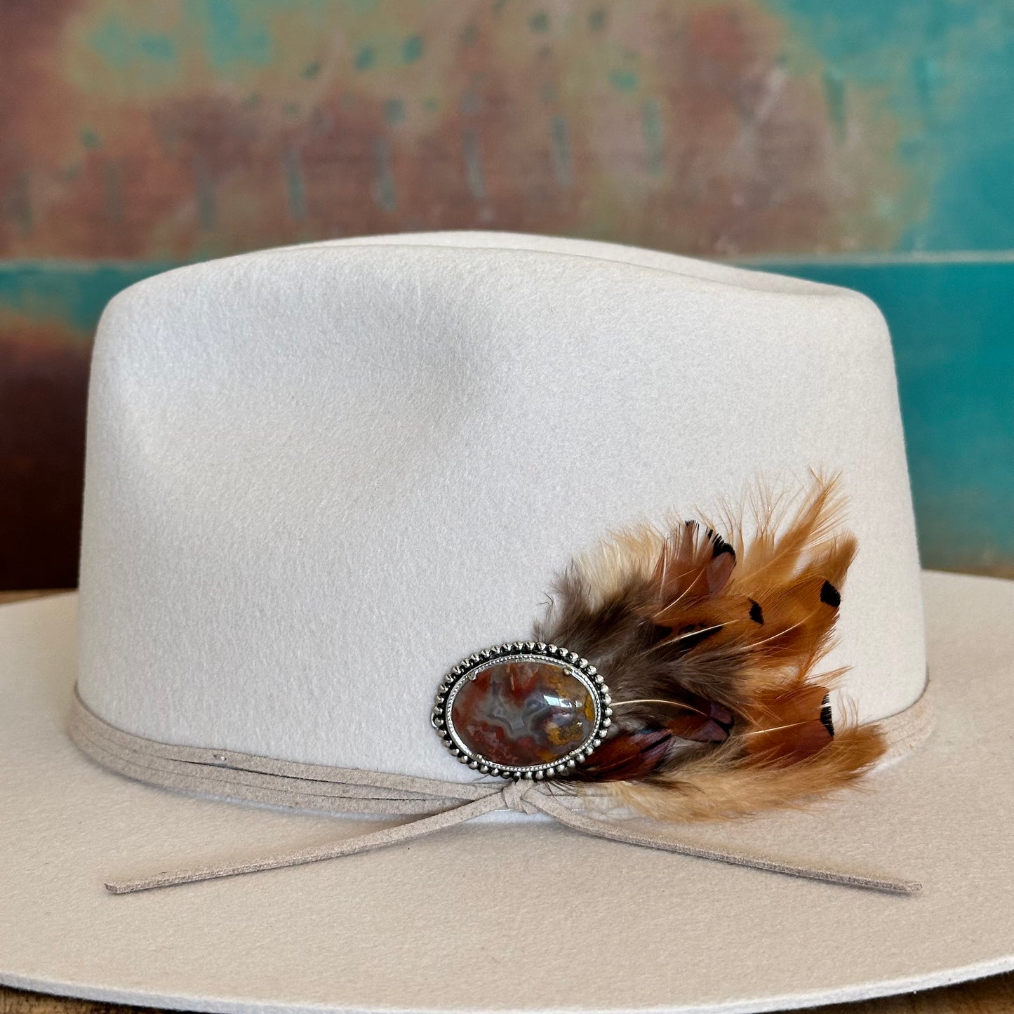 Moss Agate Hat Pin