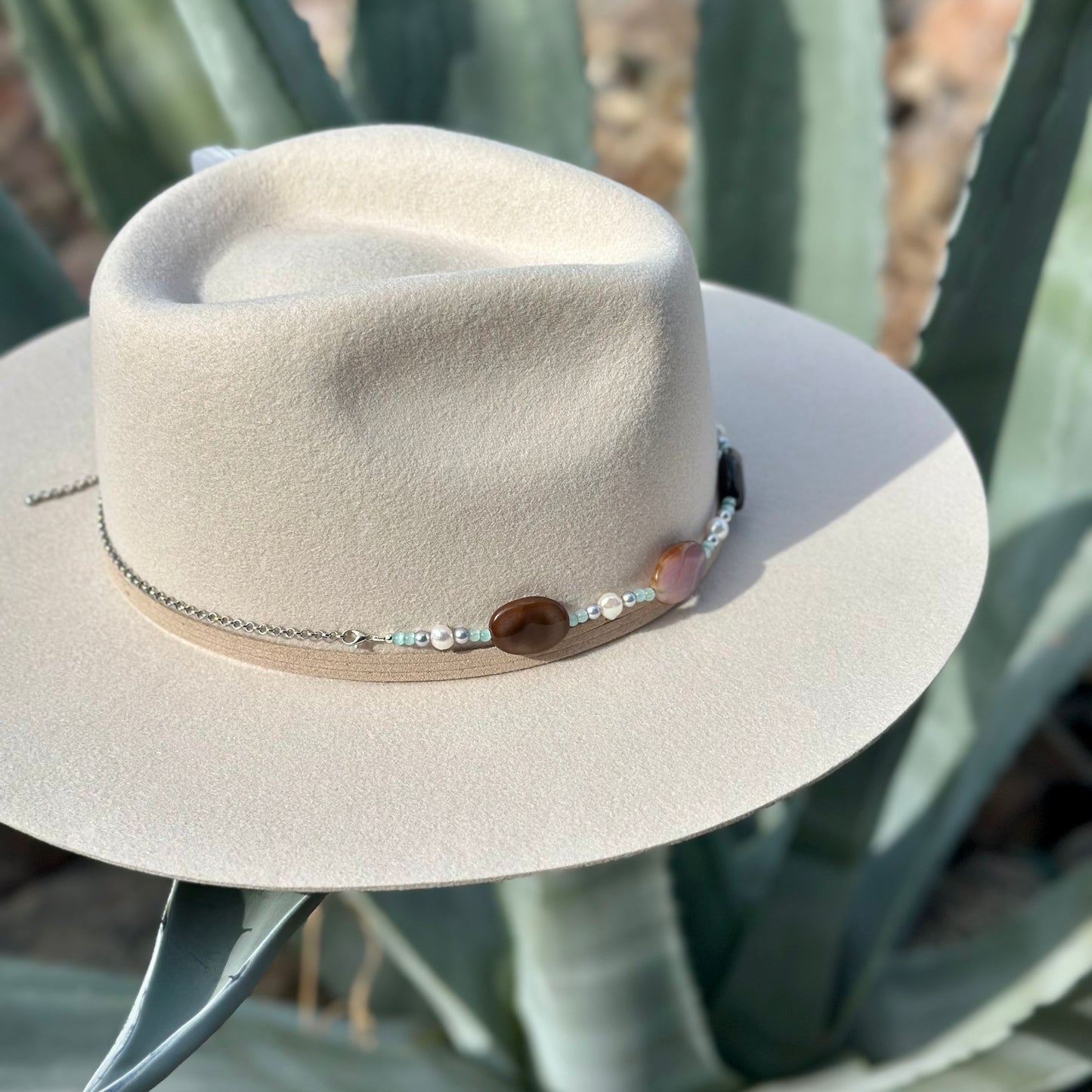 Fire Agate Hat Band