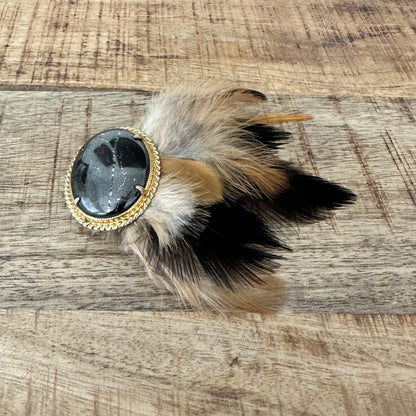 Obsidian Hat Pin
