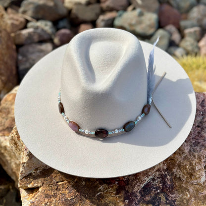 Fire Agate Hat Band