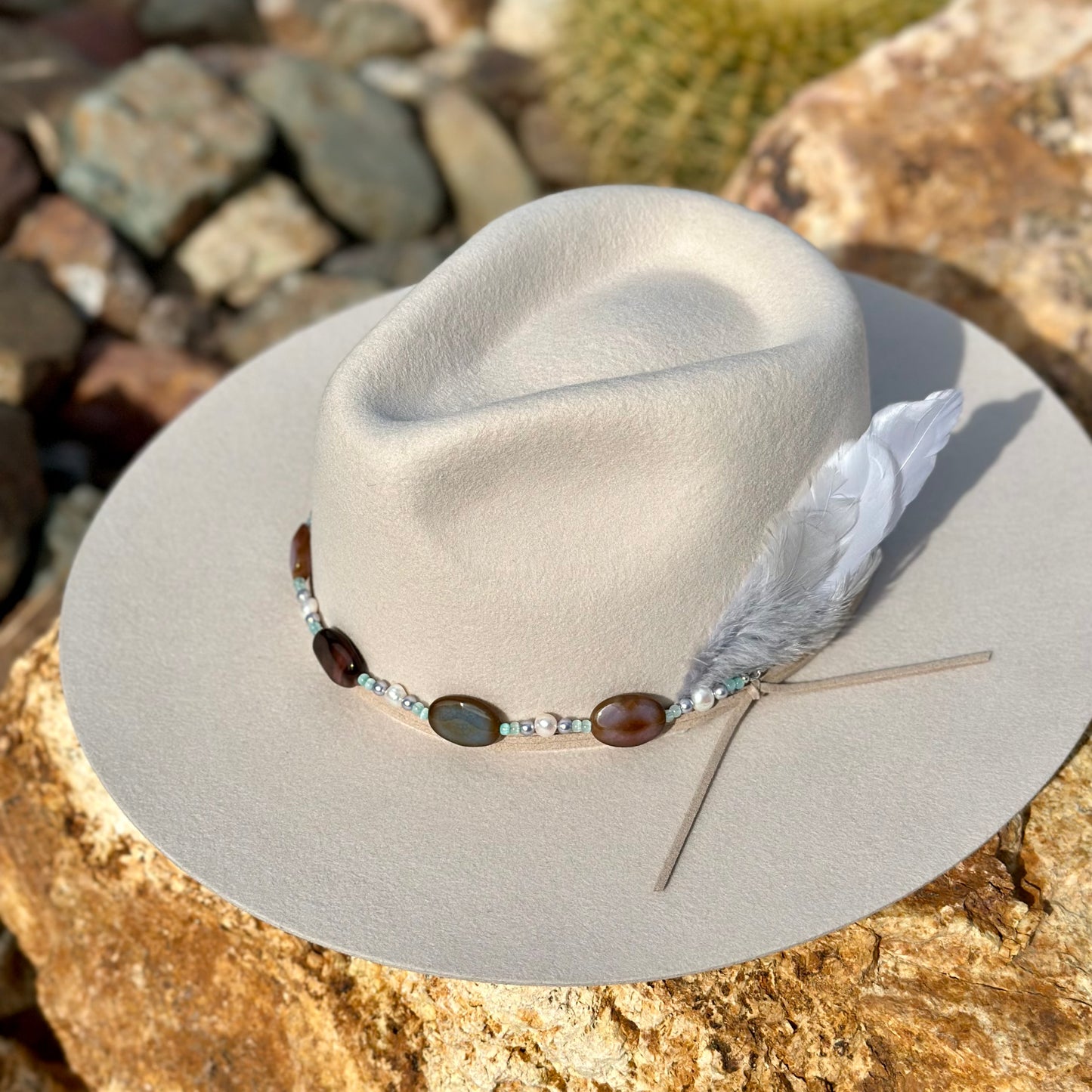 Fire Agate Hat Band