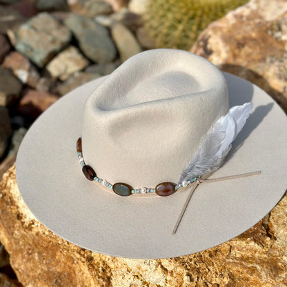 Fire Agate Hat Band