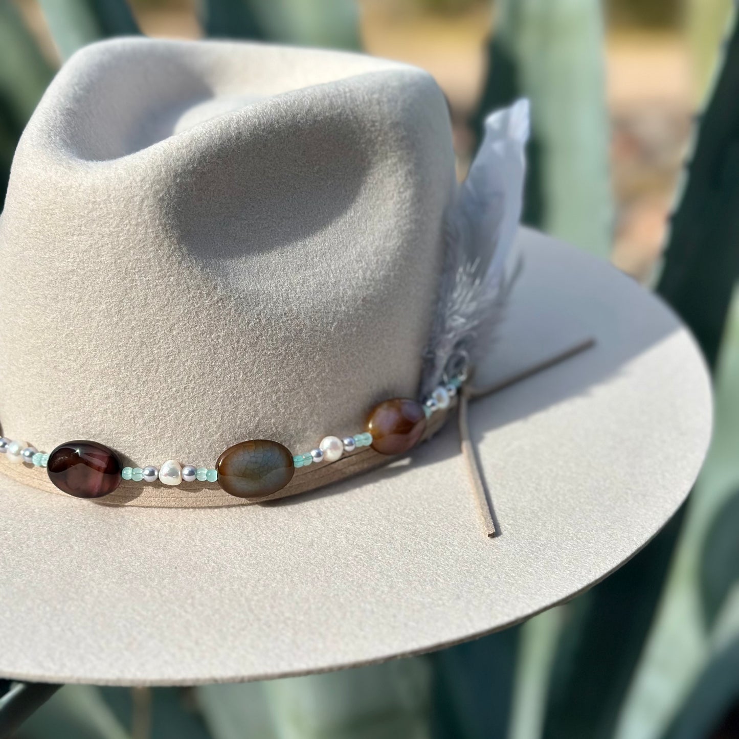 Fire Agate Hat Band
