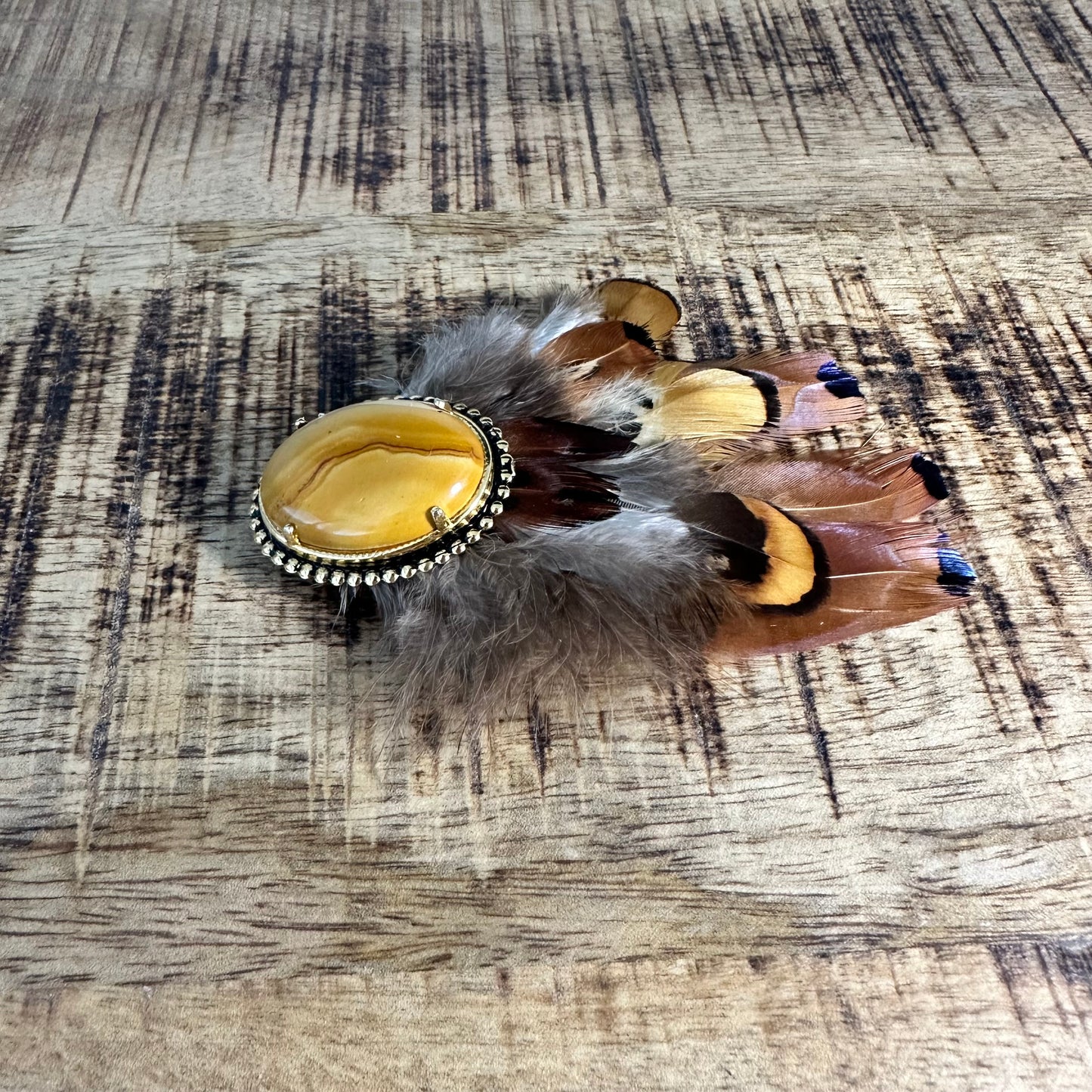 Vintage Agate Hat Pin
