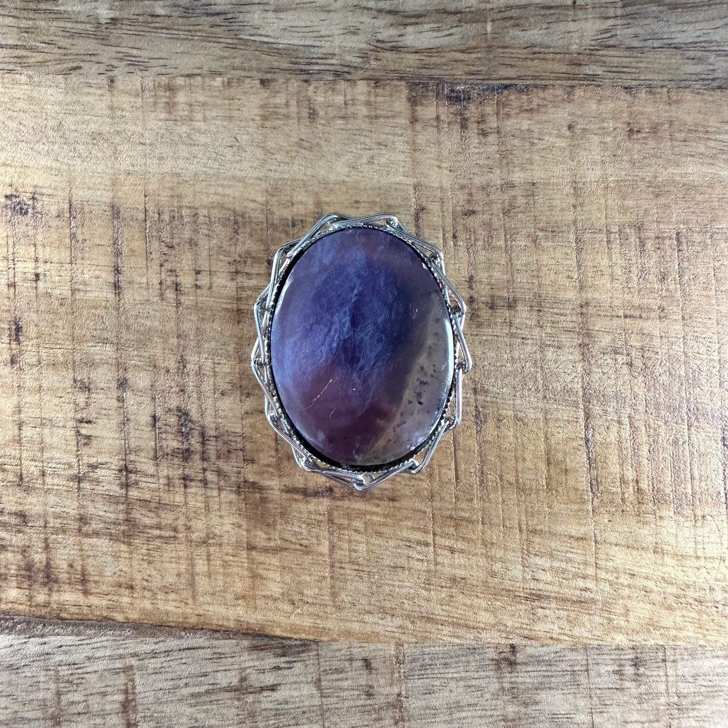 Amethyst Brooch Hat Pin