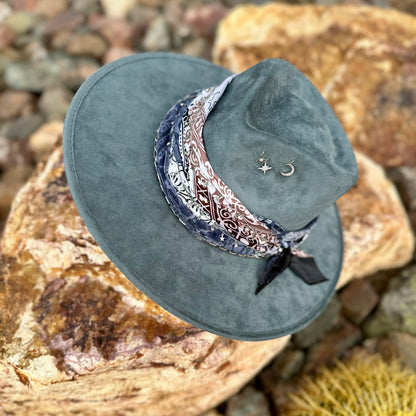 Dark Blue Vegan Western Boho