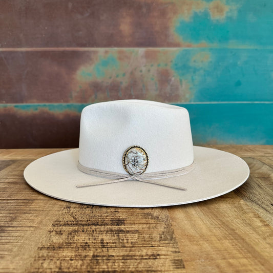 Agate Cactus Hat Pin