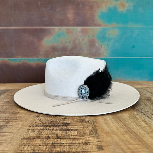 Snowflake Obsidian Hat Pin