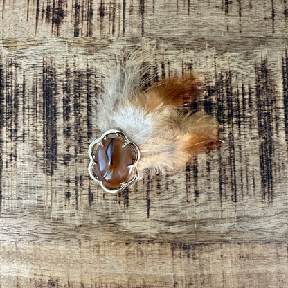 Vintage Stone Hat Pin