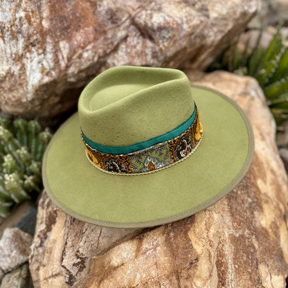Written in the Stars Celestial Green Wool Hat