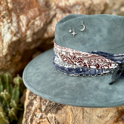 Dark Blue Vegan Western Boho