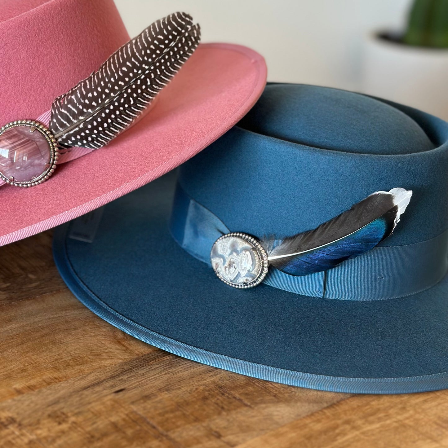 Ocean Blue Gambler ✦ Pre-Made Hat Available