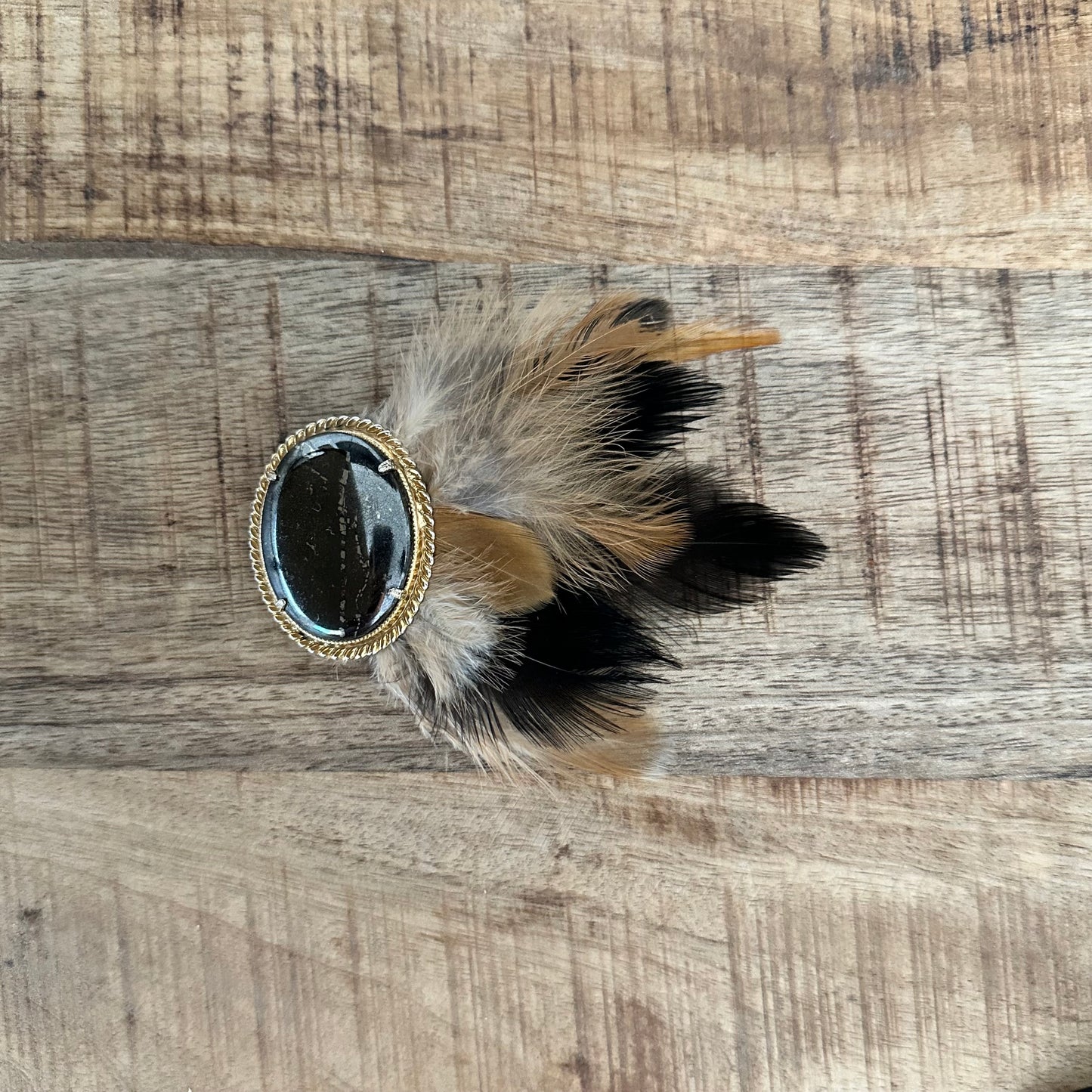 Obsidian Hat Pin