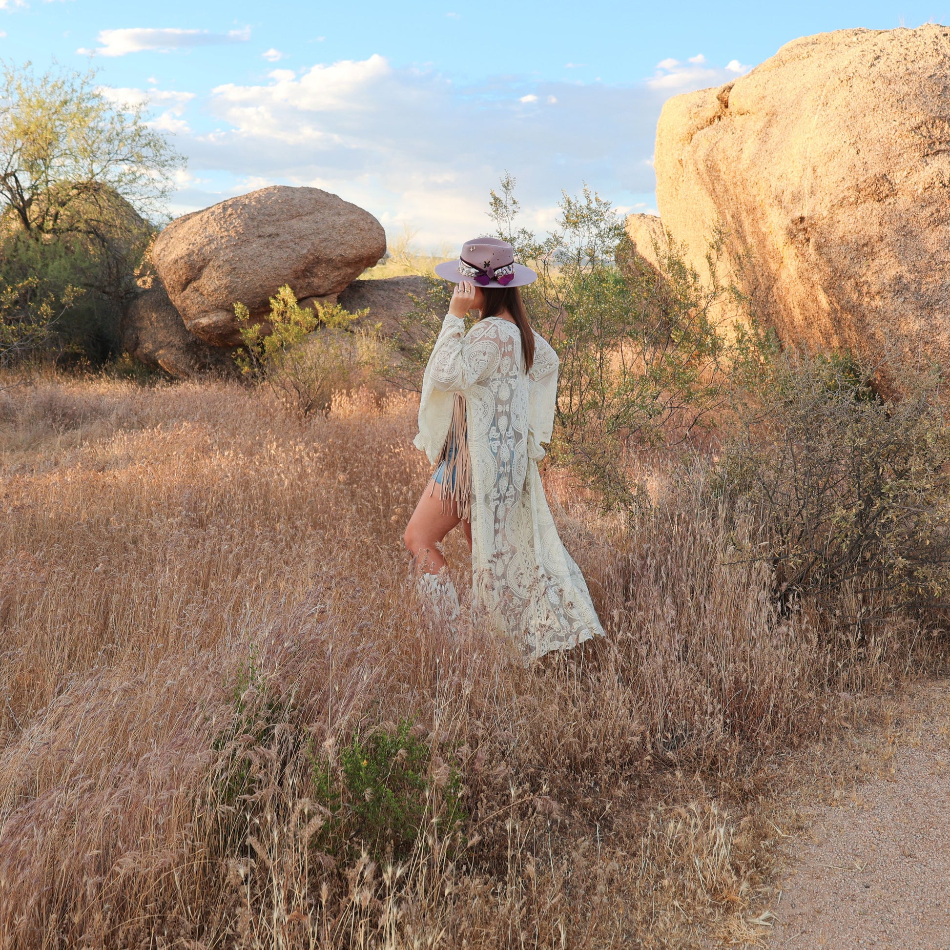 Handmade Pisces amethyst birthstone hat. A meaningful zodiac gift with western, one-of-a-kind style.